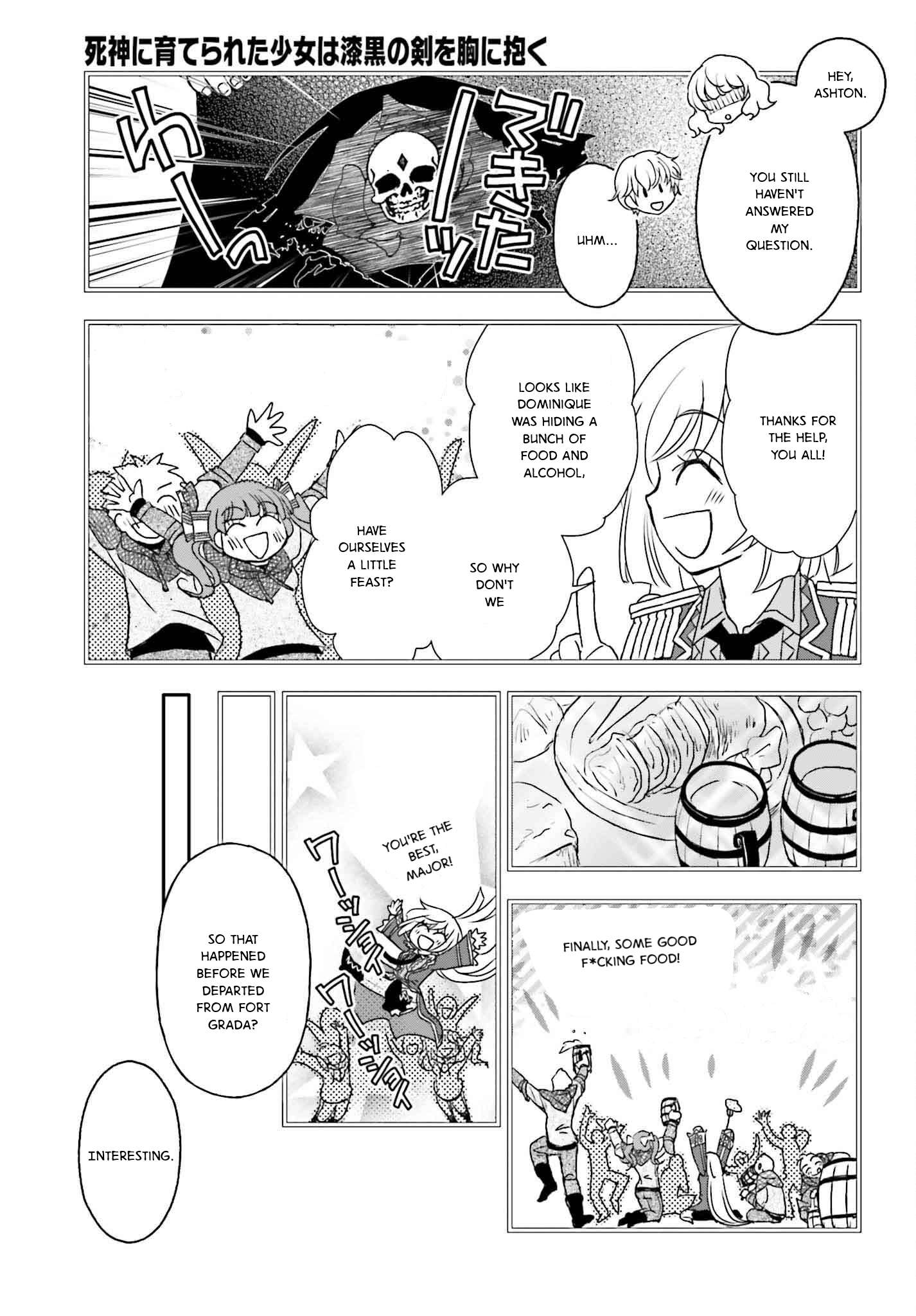 Shinigami ni Sodaterareta Shoujo wa Shikkoku no Tsurugi wo Mune ni Idaku Chapter 50 7